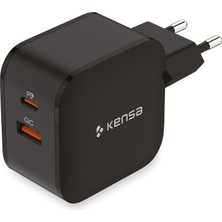 Aydogan's Store 50W Çift Portlu Akıllı Hızlı Şarj Type-C Pd + Usb-A Qc Qc-90