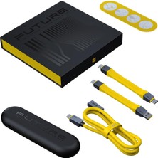 Aydogan's The Future 4-In-1 Usb-C To Usb-C Modüler Uzayabilen 1m 40GBPS 8k Destekli 240W Pd 3.1 Usb4 Süper Hızlı Şarj/data Kablo Seti