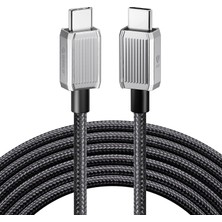 Aydogan's 60W 3A Pd Type-C To Type-C Hızlı Şarj ve Data Kablosu 1 Metre Siyah