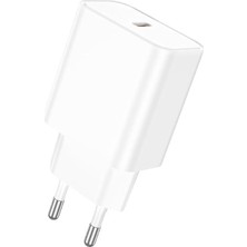 Aydogan's Usb-C Duvar Tipi Şarj Cihazı PD20W Şarj Kafa USB 20W Çıkış 79 x 41 x 26MM BA71A (Beyaz)