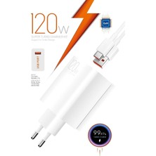 Aydogan's 120W Watt Turbo Ultra Hızlı Şarj Aleti Seti Usb- Type-C Kablo ve Adaptör Şarj Seti Tüm Telefonlarla Uyumlu Şarj Aleti Seti Şarj Başlığı Şarj Kablosu Şarj Adaptörü
