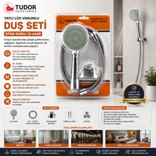 Aydogan's Vakumlu - Krom Lüks Duş Seti Metal Yaylı HORTUM=150CM Mafsal