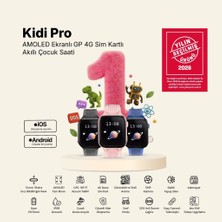 Aydogan's Kidi Pro Amoled Ekranlı Gps 4g Sim Kartlı Akıllı Çocuk Saati, 2KSW03 (Panter Siyahı)