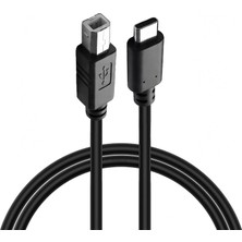 Aydogan's Type-C To Usb-B Yazıcı Tarayıcı Printer Kablosu (1.5 Metre) - Pc ve Laptop ile Yazıcı Ara Bağlantı Data Kablosu - USB 2.0 Hızlı ve Stabil Yazdırma - Kolay Kullanım - Usb-C Printer Kablosu
