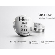 Aydogan's Batteries LR41 1.5V Alkalin Düğme Pil (Ag3, G3, 192, L736) (10’lu Paket)