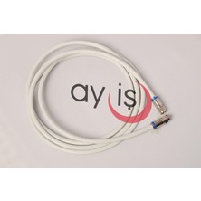 Aydogan's Ay-Iş Rg6 4k/full Hd/3d Tv Uydu Kablosu, Saf Çelik Uçlu Anten/uydu Kablosu, Dvb-T, Dvb-C, Dvb-S, Dvb-S2 F Anten Ara (1 Metre)