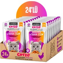 Catzo Tavuk Etli Yavru Kedi Yaş Maması 85 G – 24'lü Paket, Tahılsız