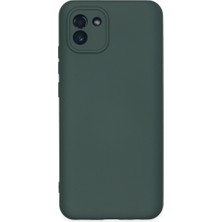 Bezos Professional Galaxy A03 Kılıf Nano Içi Kadife Silikon - Koyu Yeşil