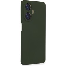 Bezos Professional Realme C55 Kılıf Nano Içi Kadife Silikon - Koyu Yeşil