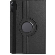 Redmi Pad 2 2025 Uyumlu Siyah Tablet Kılıfı, Dönebilen Standlı Tasarım