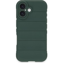 Bezos Professional iPhone 16 Plus Kılıf Optimum Silikon - Koyu Yeşil