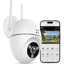 1440P Mobil Kontrollü, Hareket Takipli Gece Görüşlü Dış Mekan Güvenlik Kamerası X7268