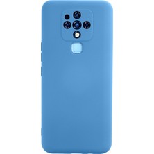 Bezos Professional Camon 16 Kılıf Nano Içi Kadife Silikon - Mavi
