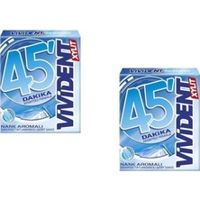 45 Dakika Nane Aromalı Şekersiz-Tatlandırıcılı Şerit Sakız 33G 2 Adet