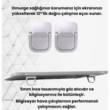 Aydogan's 2 Adet Yapışkanlı Katlanılabilir Laptop Standı Portatif Macbook Bilgisayar Laptop Stand Ayagi