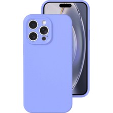 Bezos Professional iPhone 16 Pro Kılıf Nano Içi Kadife Silikon - Lila