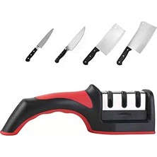 Bıçak Bileyici; Seviye 3 Bileyici, Ergonomik Saplı Profesyonel Bıçak Bileyici, 2'si 1 Arada Mutfak Bıçağı Onarım Parçaları