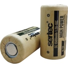 Aydogan's 1.2V Ni-Cd Sc 1500 Mah Kağıt Şarjlı Pil 10C (Başsız/flat Head)