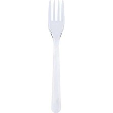 Kalın Plastik Yemek Çatalı, 100'LÜ
