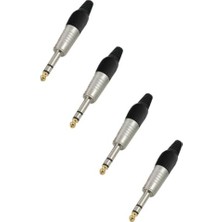SFC-S63-4X 6.35 mm Stereo Jack Gitar Jack Erkek Jak 4 Adet