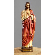 Aydogan's 12" Val Gardena Kutsal Kalp Heykeli