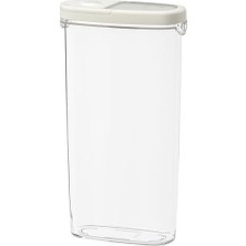 Aydogan's Vakumlu Kapaklı Saklama Kabı Beyaz Silikon Kauçuk Beyaz 8X30 cm 1 Adet Büyük Boy