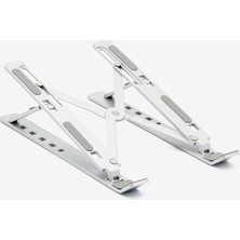 Aydogan's Laptop Standı Katlanabilir Çok Fonksiyonlu Metal Silver