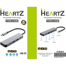 Aydogan's Hb-01 Type C Hub HDMI USB Pd Metal A Kalite 4K Hd Pd 100W Hub