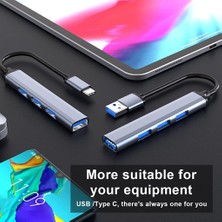 Aydogan's USB Çoğaltıcı Adaptör USB 3.0 Çoklu Bağlantı Noktalı Dağıtıcı Seyahat Dock Laptop Pc Notebook Bilgisayar Adaptörü Ev Ofis Kullanımına Uygun C809