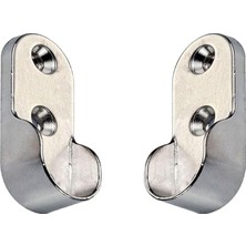 Aydogan's Askı Flanşı Oval Dolap Elbise Askı Aparatı Krom 30 mm (2 Adet)