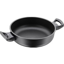 Servis Tavası Ø 24 Cm, Permadur Alev Excellent, Plastik Saplı, Alüminyum, Permadur, Indüksiyonlu Ocaklarda Kullanılabilir, Elde Yıkama