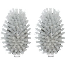 Aydogan's 1071817 Çelik Sabun Dispensing Dish Brush Refills, 2'li Paket, Beyaz