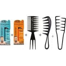Toz Wax Ultra Strong Turuncu& Matt Effect Mavi 20 G + Şekil Tarak X2 + Mucizevi Tarak 5'li Set