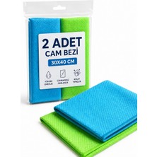 Aydogan's 2 Adet Mikrofiber Cam Bezi 30X40 Temizlik Bezi
