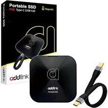 P30 1tb 4000-3600 Mb/s USB 4.0 (40GBPS) Type-C Portable Taşınabilir SSD AD1TBP30B4K