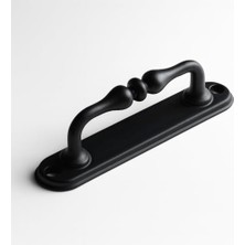 Mobilya Dolap Çekmece Tutamağı Kulp Kulpları Siyah Metal 12 cm Kapı Çekme Kolu Dolap Saclı