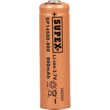 Aydogan's SP14500-900 3.7V 14500 Model 900MAH Li-Ion Uçlu Pil