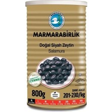 Marmarabirlik Salamura Siyah Zeytin Teneke (Xl) 800 G