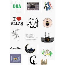 Aydogan's Islamiyet Tasarımlı 15'li Dini Sticker Seti