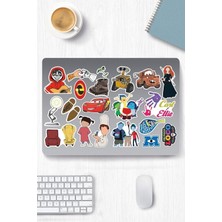 Aydogan's Pixar Temalı Sticker Etiket Seti - Laptop Notebook Telefon
