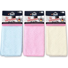 Aydogan's 3'lü Müge Mikrofiber Temizlik Bezi 32X32 cm – Süper Emici, Iz Bırakmayan Yüzey Temizlik Bezi – Karma Renk