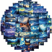 Aydogan's 50'li Van Gogh Stickers, Sticker Seti Laptop Notebook Tablet Sticker Seti, 876486841564