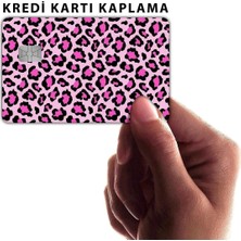 Aydogan's Pembe Leopar Kart Kaplama Sticker Kart Etiketi