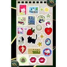 Aydogan's Vintage & Cute Sticker Seti 25'!i Retro Laptop Defter Sticker Seti
