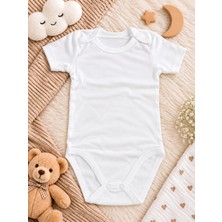 Bulut Anne ve Çocuk Kısa Kollu %100 Pamuklu 1. Kalite Kumaş Çıtçıtlı Body 3-6 Yaş Unisex Renkli Desenli