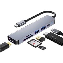 Aydogan's USB C Hub, MacBook Pro ve Hava Aksesuarları Için Çoklu Bağlantı Noktalı USB C Adaptörü, 4K Hdmı, USB 3.0, Sd/tf Kart Okuyucu, 100W Pd Dizüstü Bilgisayar ve Diğer C Tipi Cihazlar Için Uyumlu