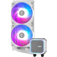 MSI Msı 240MM Mag Corelıquıd A13 Argb Sıvı Soğutmalı AM5-1851P Işlemci Fanı Beyaz
