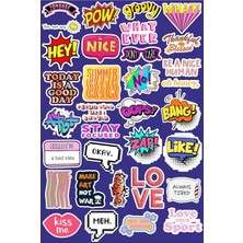 Aydogan's Funny Eğlenceli Ifadeler Seri 4 Sticker Telefon Laptop Notebook Tablet Defter Matara Stiker Etiket