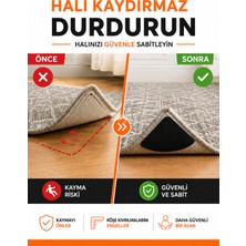 Zeyn Gross 10'lu Halı Kaydırmaz Bandı Çift Taraflı Yapışkanlı Kaymaz Halı Sabitleyici Köşe Bandı Paspas ve Kilim Sabitleme Pedi