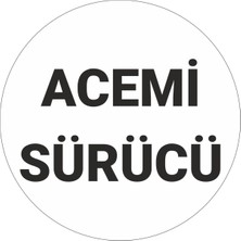 Aydogan's Parti Tasarla Acemi Sürücü Araba Etiketi 15 cm Beyaz